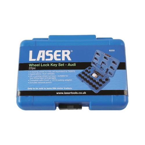 LASER-6232 ホイールロックナット外し用 ソケットセット AUDI 
