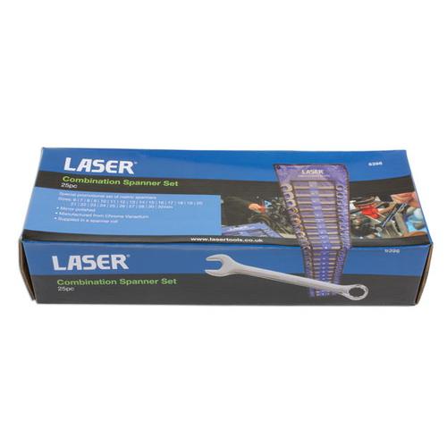 Laser-6396 メトリック コンビネーション スパナ セット 25 pc Laser-6396 メトリック コンビネーション スパナ セット 25 pc