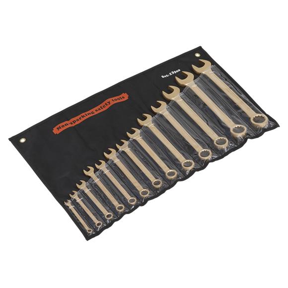 Sealey-NS001 コンビネーション スパナ セット 13pc 8-32mm - 防爆工具_2