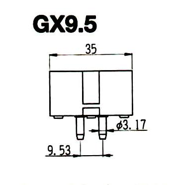 JP100V500WB/G-2 ハロゲンランプ （丸茂電機） 口金：GX9.5 : プロ用
