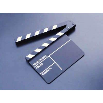 プロ用 黒板式 木製 カチンコ サイズ：大 : プロ用電球のブライトン