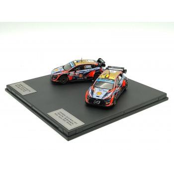 KBモデル(PCT) ヒョンデ i20 N Rally1 22ラリージャパン 1-2フィニッシュ ♯11＆♯8 2台セット 1/43スケール SET02HYJP_1