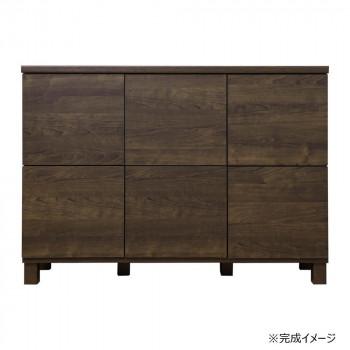 日本製組立家具 収納キャビネット リビングボード CO-NC-8011CB ダーク