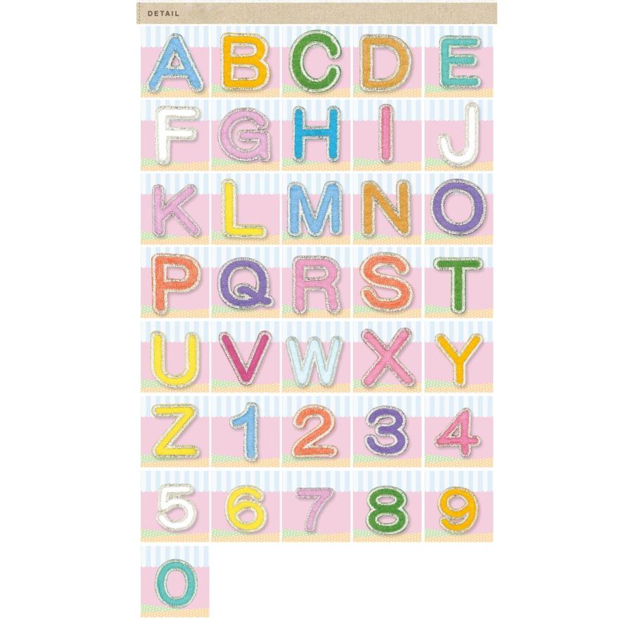 文字ワッペン アルファベット カラフル 大文字 U Z 数字 1枚 名前 アイロン 男の子 女の子 名入れ お名前 文字 アップリケ Cp Ia015b 名入れ入園グッズ通販 ブロドリー 通販 Yahoo ショッピング