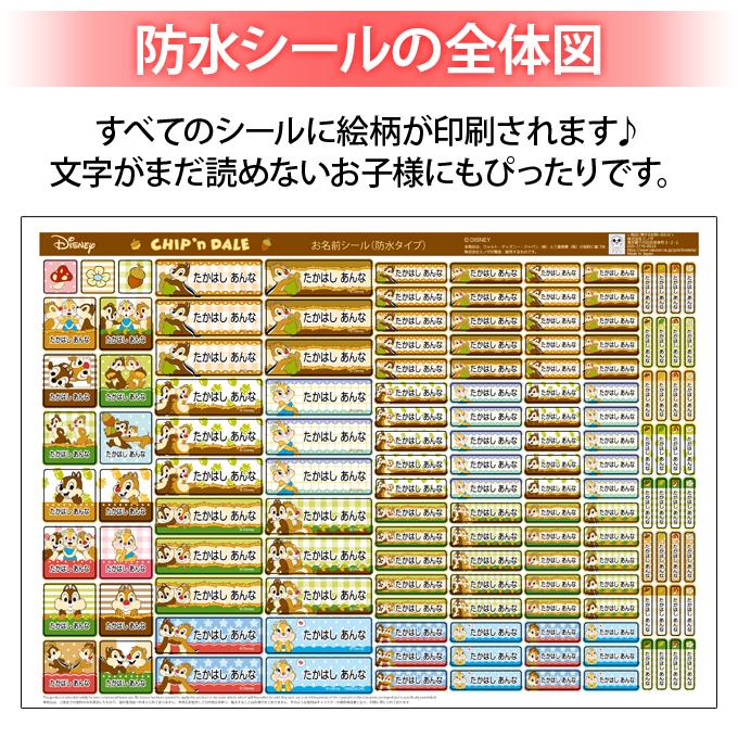 送料無料新品 お名前シール チップ デール ディズニー 防水 耐水 名前入り ネームシール 名前しーる レンジ 食洗機 プレゼント 送料無料 Pr Shipsctc Org