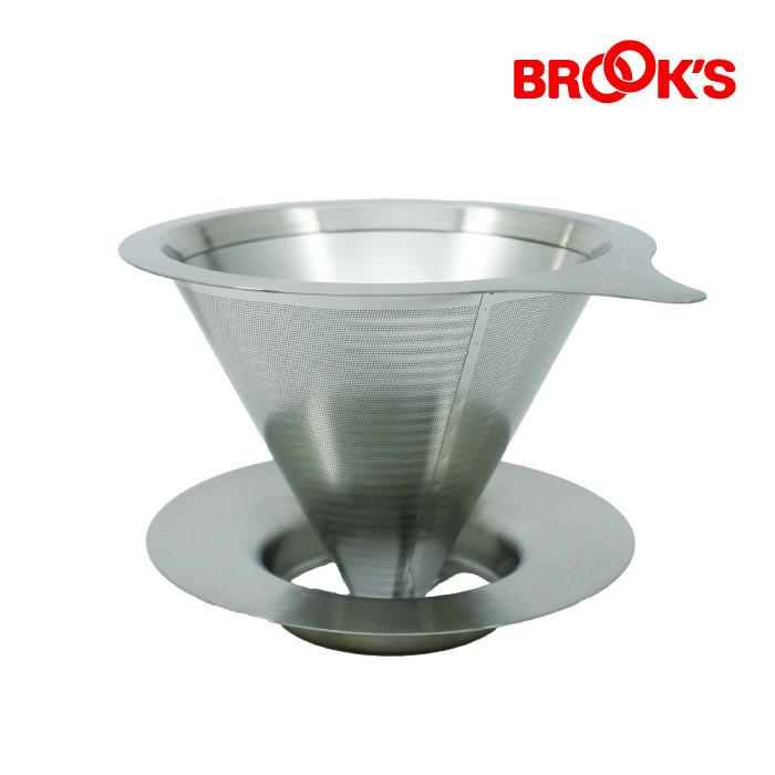 ブルックスオリジナル ステンレスドリッパー オールステンレス ダブルメッシュフィルター ブルックス BROOK'S BROOKS | ブルックス(食品)