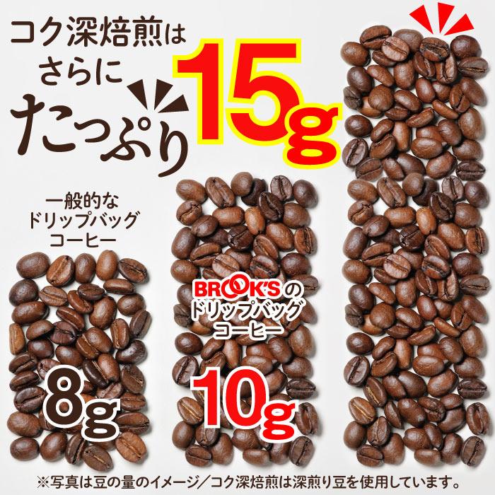 ブルックス（BROOK'S） コーヒー コク深焙煎3種お試しセット ドリップ