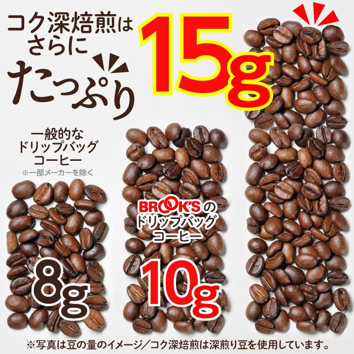ブルックスコーヒー コク深焙煎 オリジナルブレンドコーヒー 15g ブルックス（BROOK'S） コーヒー コク深焙煎 オリジナルブレンド