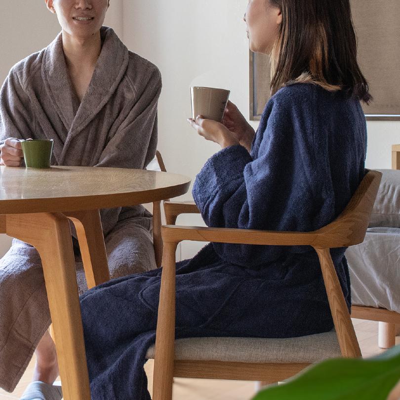 (お名前刺繍入り)バスローブ 名入れ ホテルタイプ scene シーン 今治 タオル 送料無料 シーンバスローブ マタニティ 今治タオル ※ラッピング別売り | 今治タオル | 17