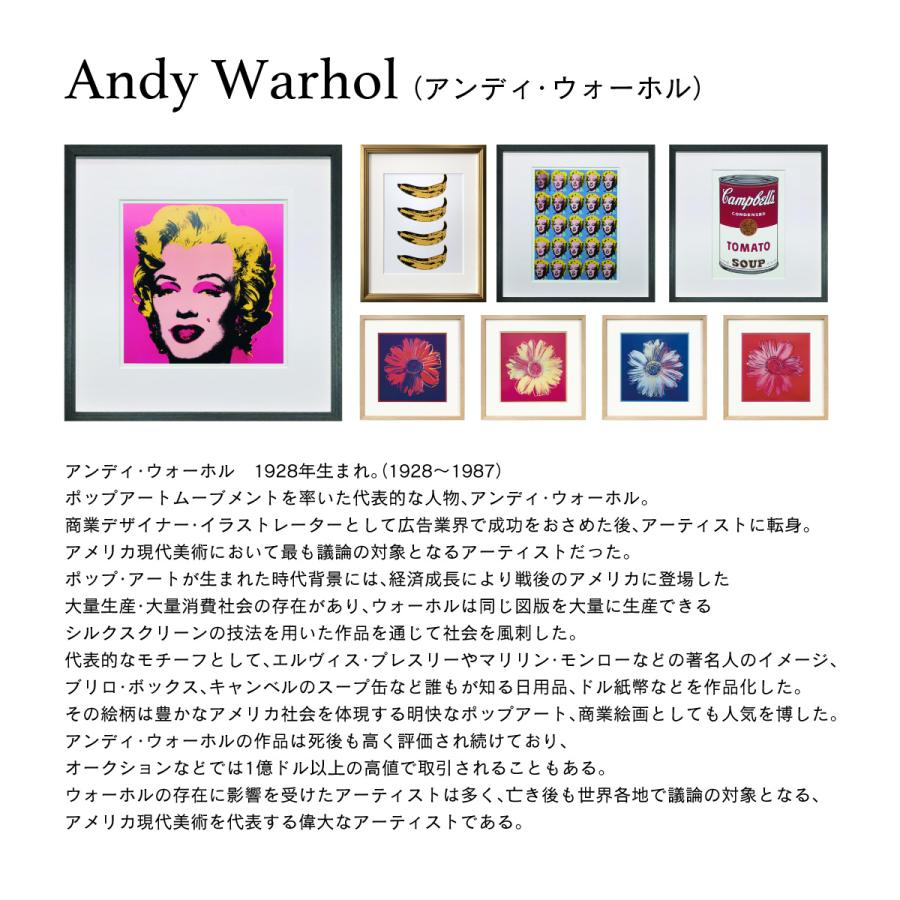 額縁付き アートポスター アンディ・ウォーホル I LOVE YOU SO, C