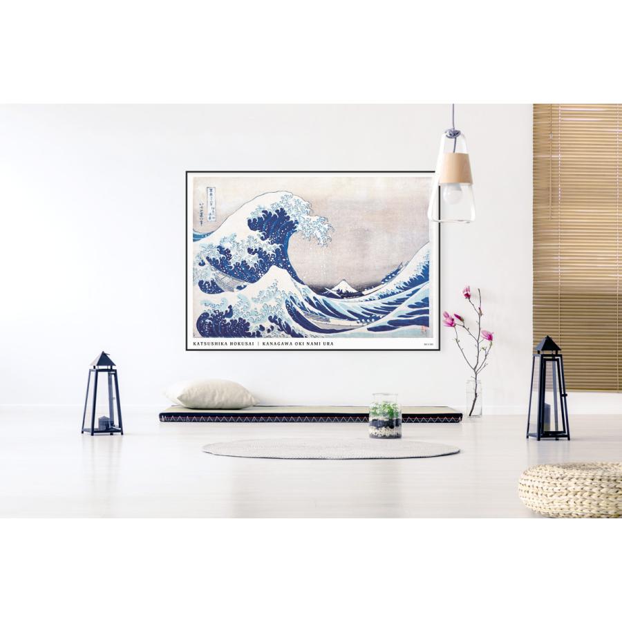 ポスター サイズ豊富 葛飾北斎 富嶽三十六景 神奈川沖浪裏 和モダン