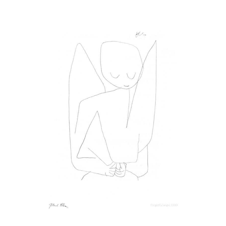 パウル・クレー 忘れっぽい天使 アートポスター インテリア 特大 A2