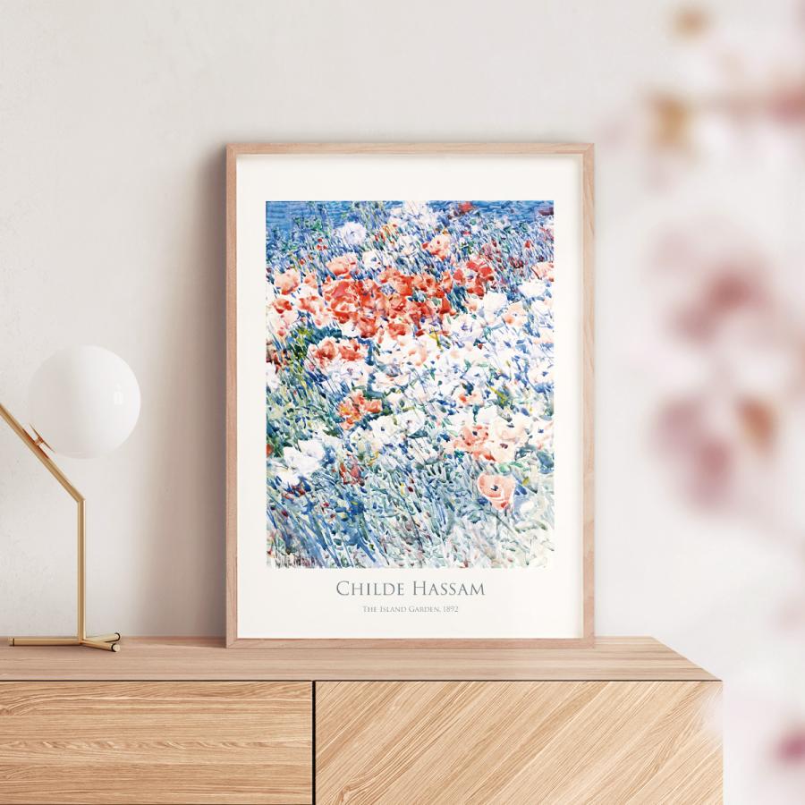 アートポスター チャイルド・ハッサム The Island Garden 花 デザイン