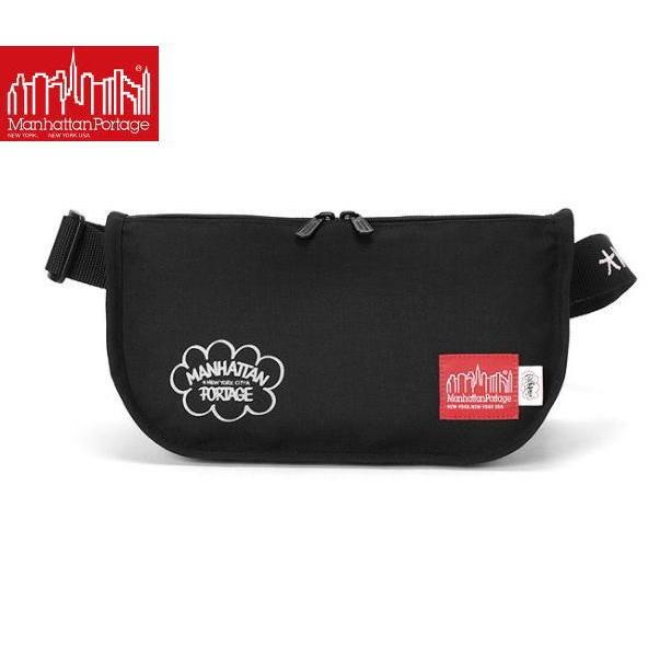 有名人芸能人 バッグ マンハッタンポーテージ メンズ 送料無料 マンハッタンポーテージ Manhattan 数量限定 ブラック ウエストパック ボディ バッグ Leadout 1115 Haze コラボ Portage エリック ヘイズ バッグ