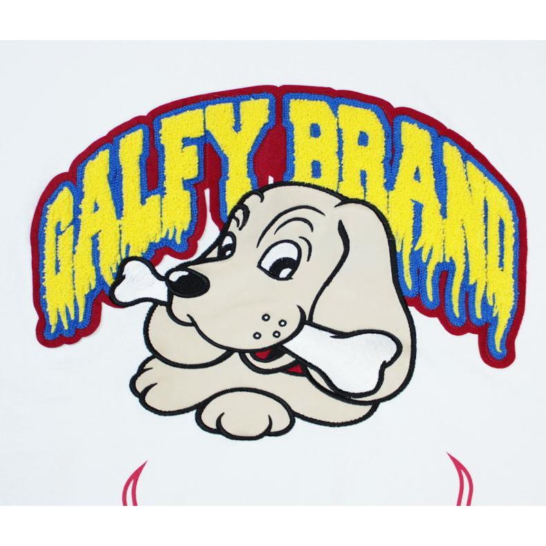 Galfy ガルフィー 半袖tシャツ 1207 炎上大学 Tee 改 Tシャツ ストリート B系 犬 ロゴ ファイヤーパターン ホワイト 1207 ブロスクロージング 通販 Yahoo ショッピング