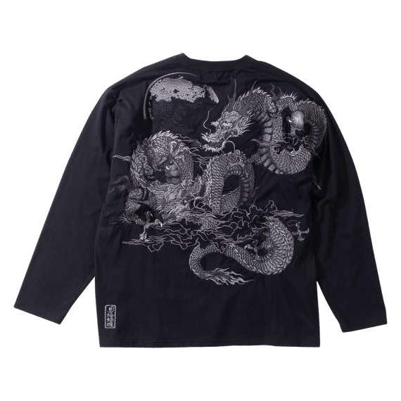 絡繰魂 【大きいサイズ3L】絡繰魂 粋 からくりだましい 長袖Tシャツ 