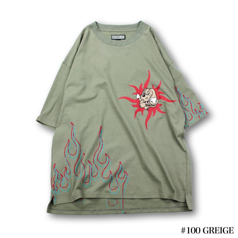GALFY（ガルフィー） 半袖Tシャツ 132009 半炎上 Tシャツ ストリート B系 犬 ロゴ 2カラー : ブロスクロージング - 通販 ...