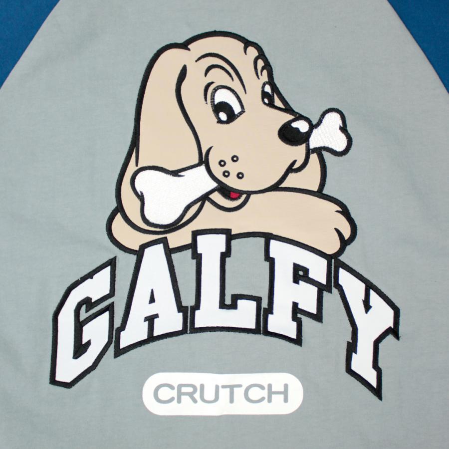 GALFY ガルフィー 直球系ラグラン 長袖 Tシャツ 133006 ロングスリーブTシャツ ストリート B系 犬 ロゴ GALFY Wild Style ネイビー×グレー｜bros-clothing｜08
