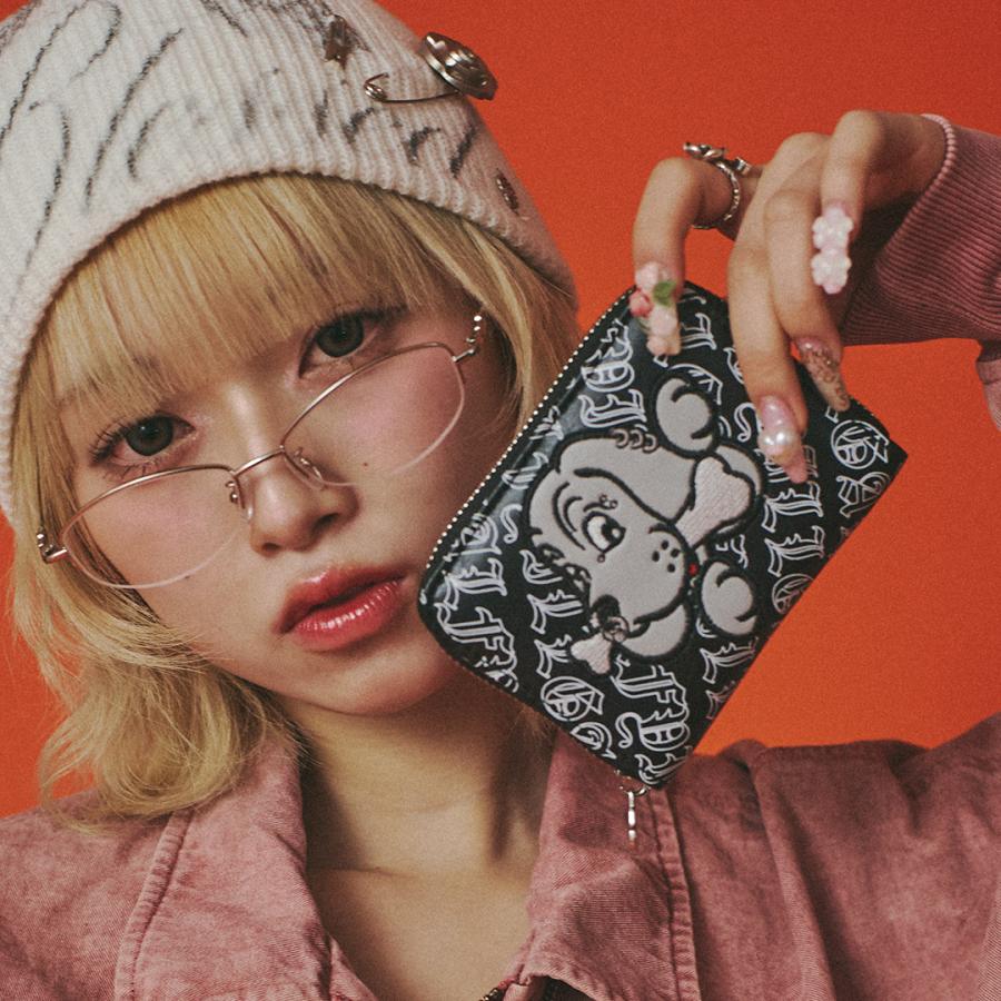 GALFY（ガルフィー） わんわん小財布 レザー ラウンドファスナー財布 わんわんパパ活財布 本革製 財布 サイフ 牛革 ウォレット 桐箱入り ...