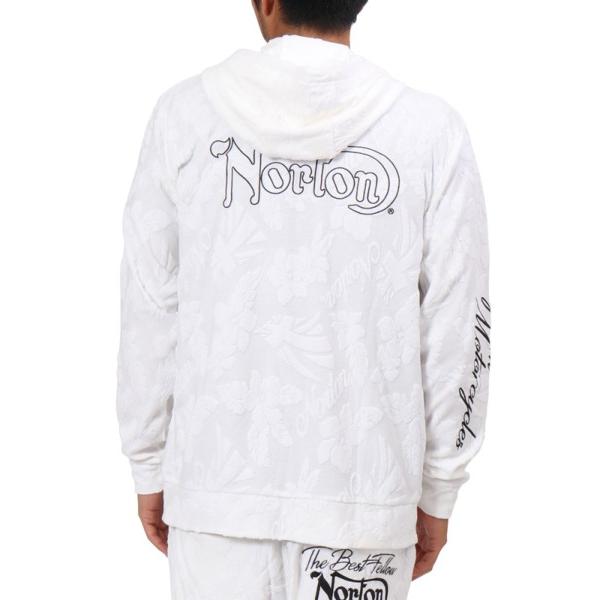 ノートン（NORTON） パーカー 182N1301 ボタニカル パイル ジャカード