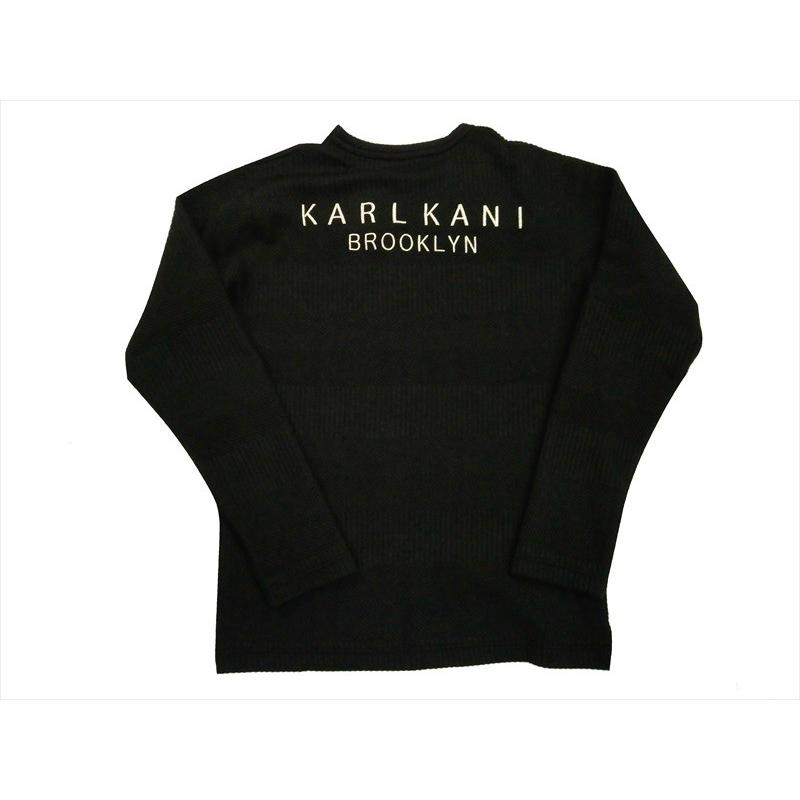 Karl Kani（カールカナイ） 長袖Tシャツ 193K1119 膨れ ジャカード V 