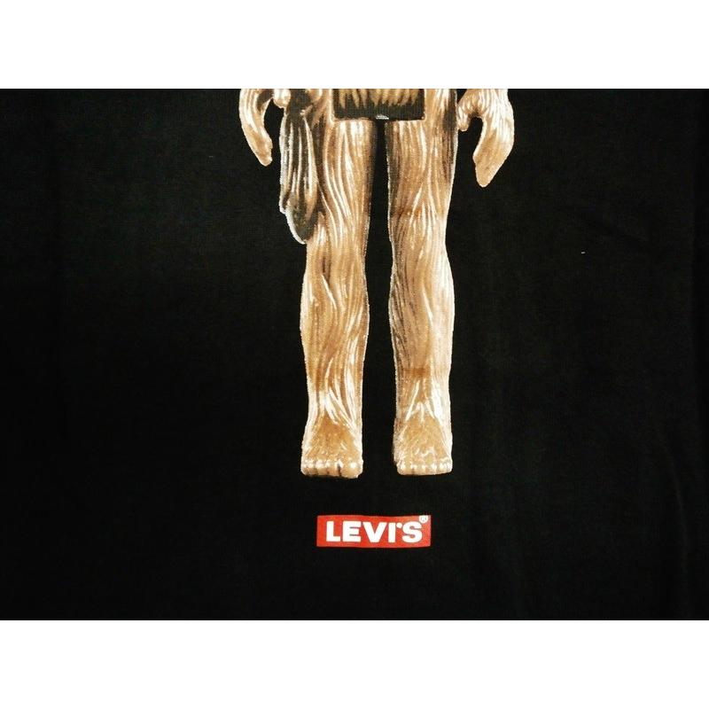 スターウォーズ STAR WARSXリーバイス Levi's コラボ パーカー 194910095 グラフィックフーディー "チューバッカ" 裏起毛スウェットプルパーカー ブラック｜bros-clothing｜03