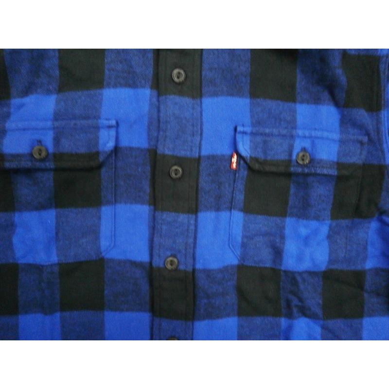 リーバイス Levi's 長袖シャツ 195870109 ブロックチェック クラシックワーカーシャツ/ネルシャツ ブラック×ブルー