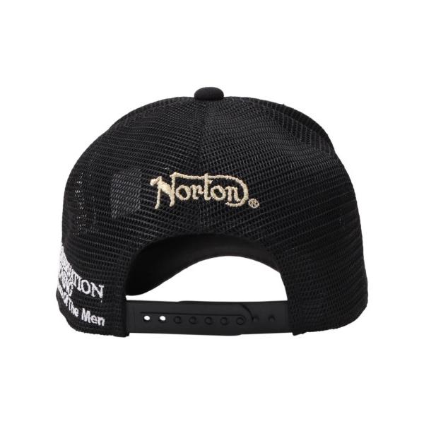 Norton ノートン 帽子 232N8704 ゴールド ユニオンジャック メッシュ キャップ/アメカジ・バイカー ブラック｜bros-clothing｜03