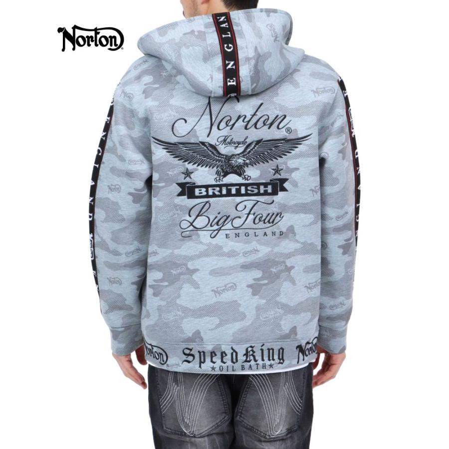 ノートン（NORTON） パーカー 252N1300 カモ柄 ポンチ フルジップ