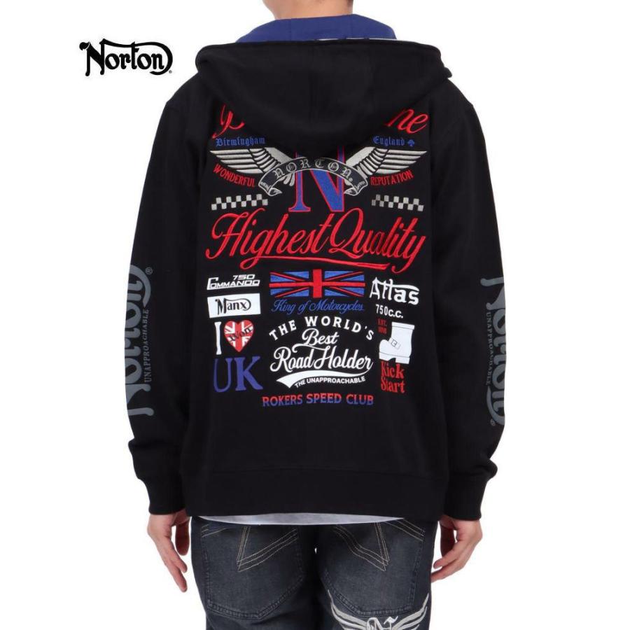 ノートン（NORTON） パーカー 253N1306 MAX トリコロール 裏毛素材