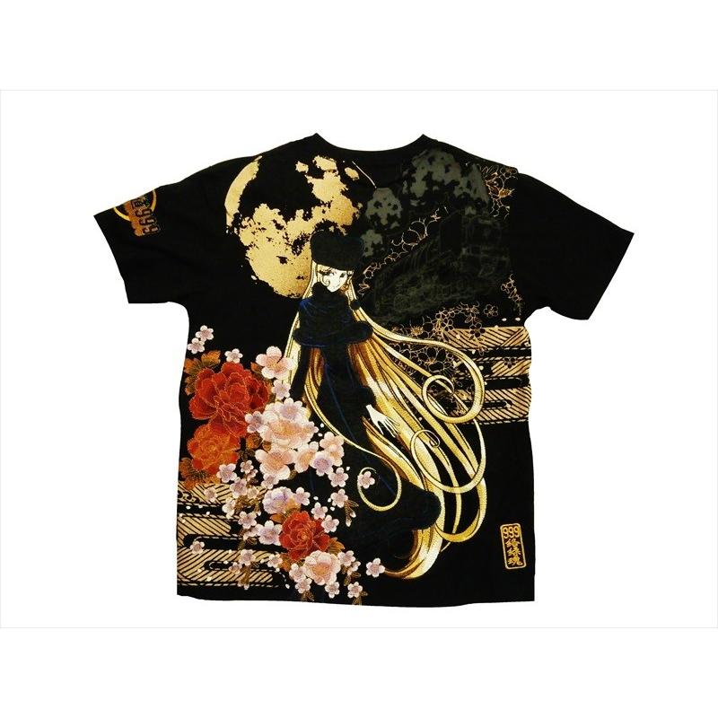 絡繰魂×銀河鉄道999 コラボ 40周年記念 半袖Tシャツ 292002 刺繍