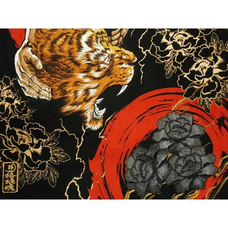 絡繰魂×北斗の拳 コラボ半袖Tシャツ 292030 刺繍&プリント 絡繰魂×北斗の拳 コラボ半袖Tシャツ 292030 刺繍&プリント