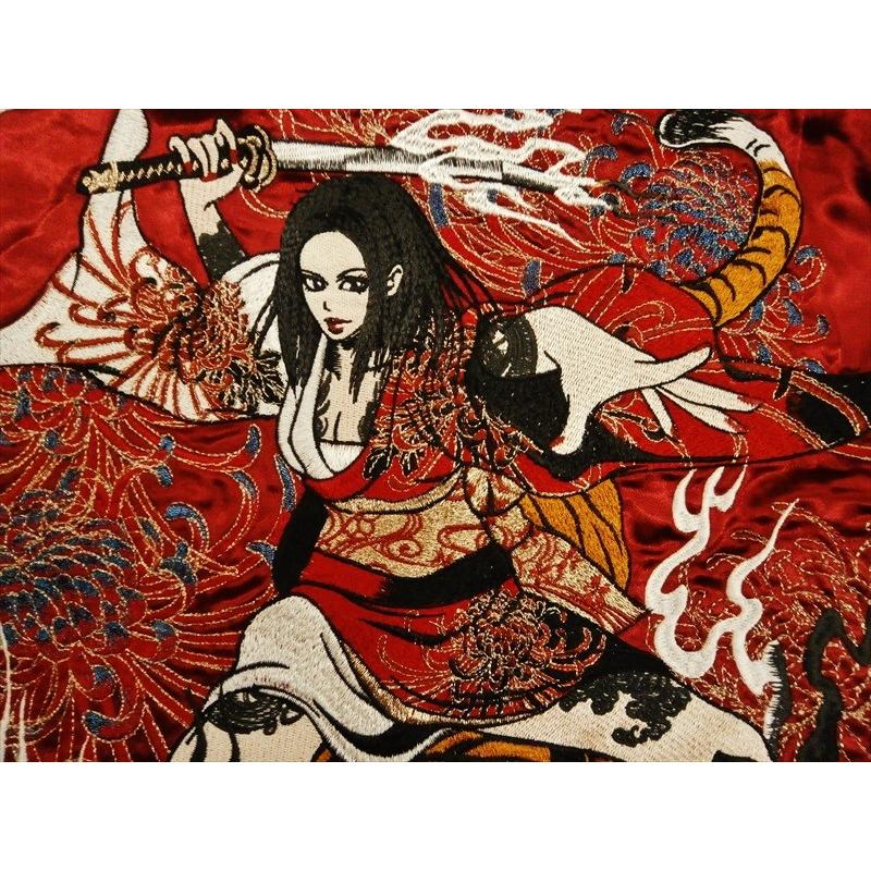 抜刀娘 絡繰魂 スカジャン 293064 総刺繍 
