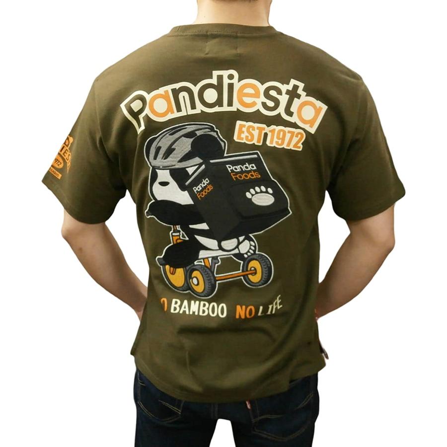 PANDIESTA パンディエスタ 半袖Tシャツ 523859 刺繍＆プリント パンダ 