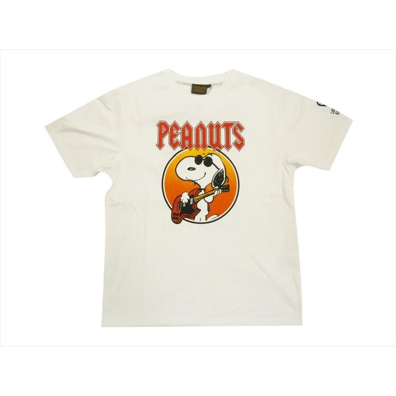 Peanuts Lowblow Knuckle ローブローナックル コラボ半袖tシャツ ロックンロール スヌーピー 半袖ｔシャツ ホワイト a ブロスクロージング 通販 Yahoo ショッピング