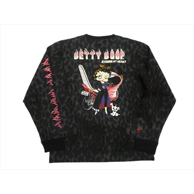 BETTY BOOP ローブローナックル×ベティーブープ コラボ 長袖Tシャツ 