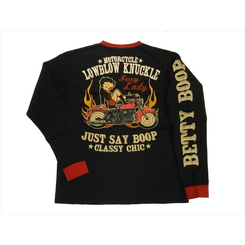 ローブローナックル/LOWBLOW KNUCKLE×BETTY BOOP コラボ 長袖Tシャツ