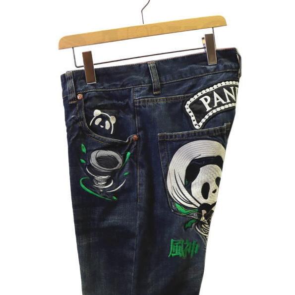 PANDIESTA パンディエスタ ジーンズ 561865 熊猫印 風神雷神 熊猫 総