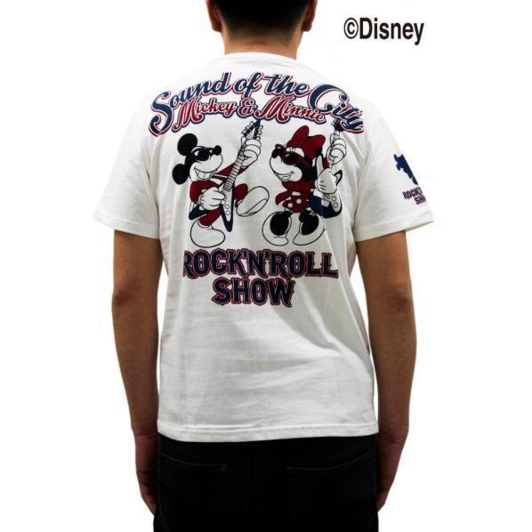 ディズニー ミッキーマウス ローブローナックル コラボ 半袖tシャツ 刺繍 プリント Mickeys Rock ｔシャツ ホワイト a ブロスクロージング 通販 Yahoo ショッピング