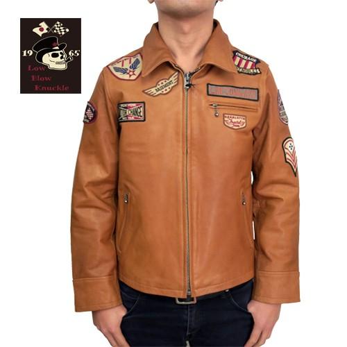 美品ローブローナックルシングルライダースジャケット LOW BLOW KNUCKLE ローブローナックル ライダースジャケット