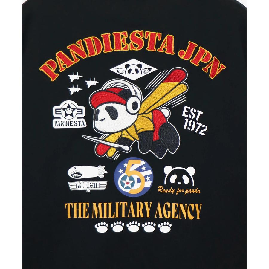 PANDIESTA モスキートパンダ ロンTee (595853) 【送料無料】パンディエスタ 長袖Tシャツ 刺繍 ワッペン PANDIESTA（パンディエスタ） 長袖Tシャツ 595853 刺繍＆プリント