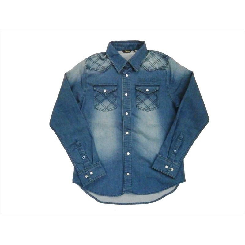 Karl Kani（カールカナイ） 長袖シャツ 63K1501 キルト入り ストレッチ 