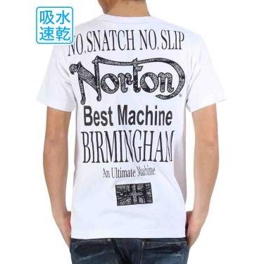 Norton/ノートン 半袖Ｔシャツ 72N1007 吸水速乾 バンダナ柄使い 半袖Tシャツ ホワイト｜bros-clothing