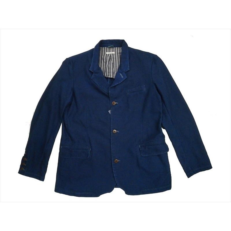 備中倉敷工房・倉 ジャケット 93217 インディゴ染め ドビー織刺子 テーラードジャケット ワンウォッシュ