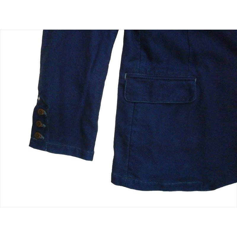 備中倉敷工房・倉 ジャケット 93217 インディゴ染め ドビー織刺子 テーラードジャケット ワンウォッシュ インディゴ染め ドビー織刺子 サイズ