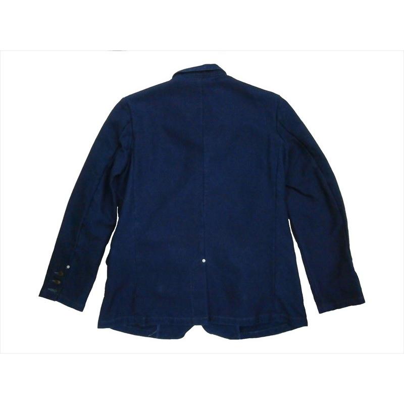 備中倉敷工房・倉 ジャケット 93217 インディゴ染め ドビー織刺子 テーラードジャケット ワンウォッシュ インディゴ染め ドビー織刺子 サイズ