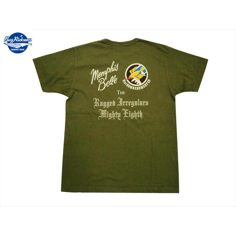 バズリクソンズ Buzz Rickson S 半袖ｔシャツ Br Memphis Belle ミリタリー半袖tシャツ オリーブ Br ブロスクロージング 通販 Yahoo ショッピング