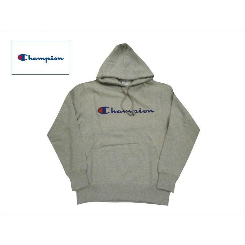 Champion チャンピオン パーカー C3 Q102 ロゴプリント ベーシック プルオーバー スウェットパーカー グレー C3 Q102a ブロスクロージング 通販 Yahoo ショッピング