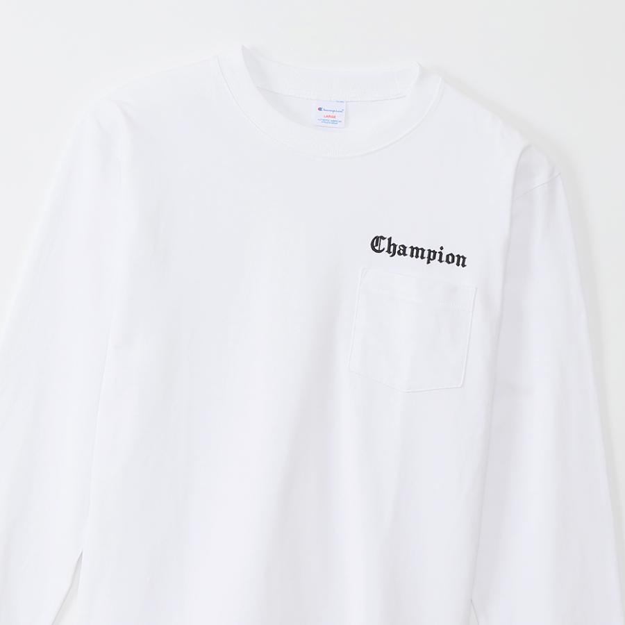 Champion チャンピオン ロングスリーブ C3-T414 キャンパス チャンピオン 長袖Tシャツ ホワイト 日本規格サイズ : c3-t414  : ブロスクロージング - 通販 - Yahoo!ショッピング