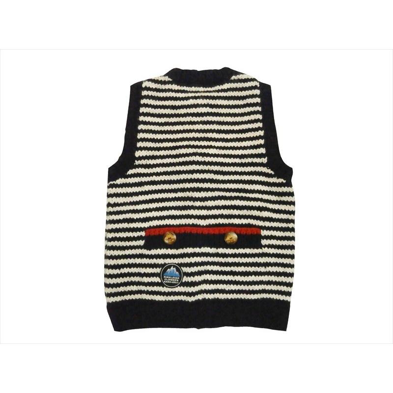 Himalayan Climber S Hand Knit ヒマヤラン クライマーズ ハンドニット ニットベスト Hck 17f2 手編みニット 前開きボーダーベスト ネイビー Hck 17f2 ブロスクロージング 通販 Yahoo ショッピング